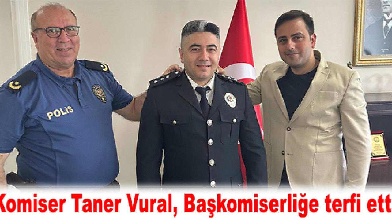 Kula’da görev yapan Komiser Taner Vural, Başkomiserliğe terfi etti